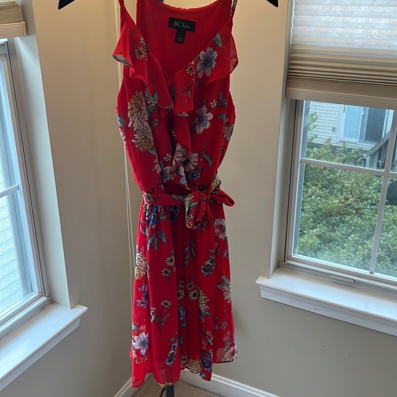 Red Floral Dress by BCX - Picture 3 of 6